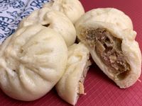 豆渣豬肉筍包