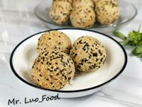 氣炸芝麻球（米漿、紅豆餡）