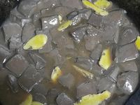 麻油炒鴨血