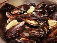 奶油白酒淡菜