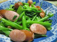 博客-清炒Q肉丁空心菜