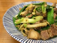 蒜苗鹹豬肉