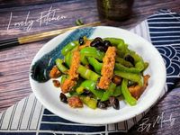 青椒爆豆豉素肉【便當菜】