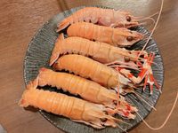 蒸煎角蝦