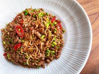 大豆芽炒肉鬆