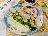 蒜香蛤蜊拉麵