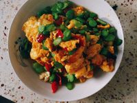 「外公的手藝」蠶豆米炒雞蛋