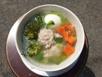 芹菜肉羹湯