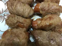 德國香腸豬肉捲
