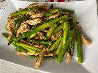 沙茶蘆筍肉絲