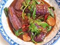 塔香茄子(五辛素)
