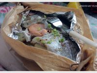 [Yun。在廚房]茴香鱒魚紙包裹