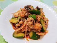 韓式泡菜辣拌章魚