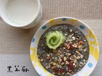 黑芝麻隔夜燕麥