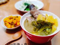 鳳梨苦瓜雞湯+茄汁馬鈴薯