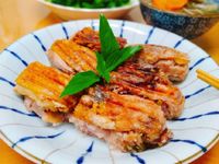 芋泥酥鴨+牛蒡腰果湯+燙青菜