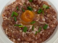 鹹蛋蒸肉餅