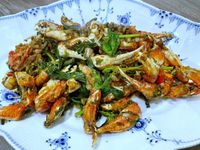 台式沙茶炒蟹腳