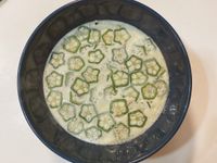 秋葵蒸蛋