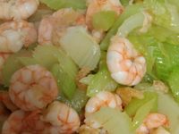 西洋芹蝦米炒蝦仁