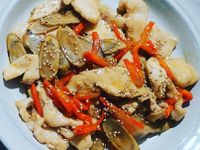 牛蒡炒嫩雞胸