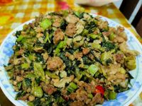 雪菜肉豆