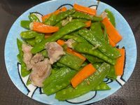 荷蘭豆炒肉絲