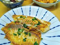 醋煎魚排+泡菜燉百頁+栗子蓮藕湯