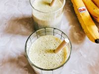 「健康甜品」香蕉抹茶奶昔