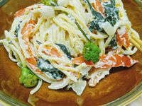 豆腐白醬義大利麵