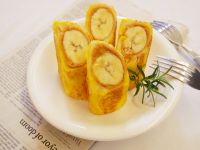 捲一捲「香蕉花生吐司卷」邪惡又美味。
