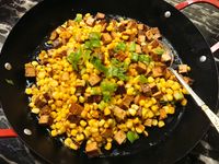 沙茶炒豆乾番麥