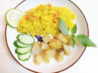 印度蘑菇抓飯मशरूम पुलाव