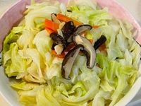 外帶甕仔雞一雞五吃之「雞油炒高麗菜」