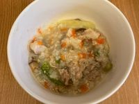 親子共食：鯛魚豬肉青椒什錦粥