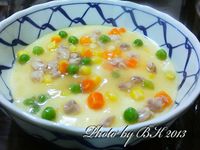 【龜甲萬樂享醍醐味】雞茸三色蒸蛋