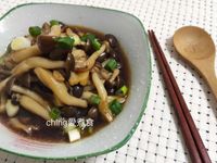 5分鐘上菜-醬燒鴻喜菇（滷肉湯汁再運用）