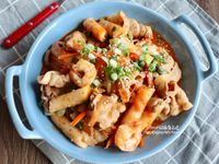 泡菜蝦仁豬肉炒年糕