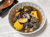 老菜脯玉米烏骨雞湯