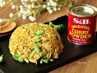 [雞丁咖哩炒飯]簡單家常菜