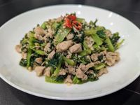 肉末炒鹽醃油菜（雪裡紅）