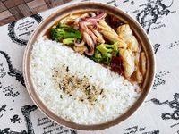 沙茶中卷燴飯