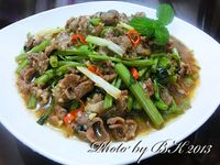 【得意的一天橄欖油】美味~沙茶炒羊肉