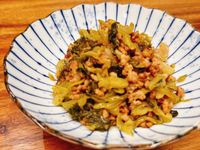 酸菜炒肉末
