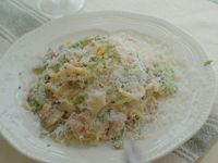 奶油春蔬義大利麵