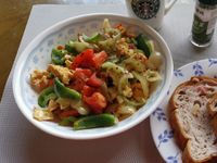 蕃茄蛋炒五色甜椒