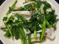 韭菜炒花枝