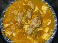 南瓜雞腿豆腐煲