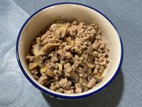 奶油蘑菇肉肉炒