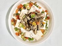 舞菇時蔬拌鯛魚豆腐